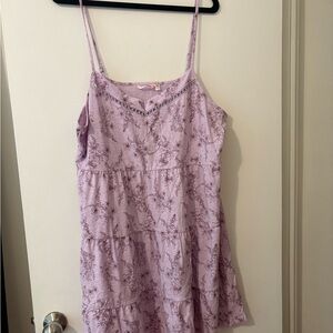 La Vie En Rose Purple Tiered Night Dress